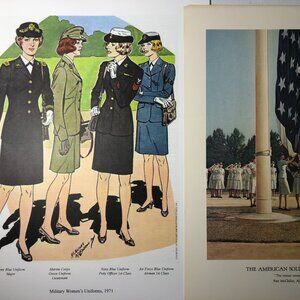 Military Women's Uniforms 1971 Fort McClellan - America Soldier Prints